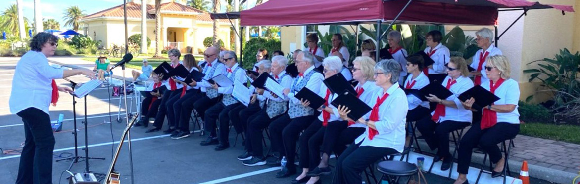 Encore Chorus performs at the Island Walk